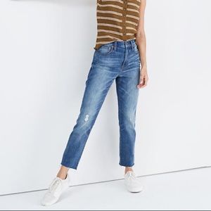 Madewell High Rise Slim Crop Boyjean Dover Wash 25